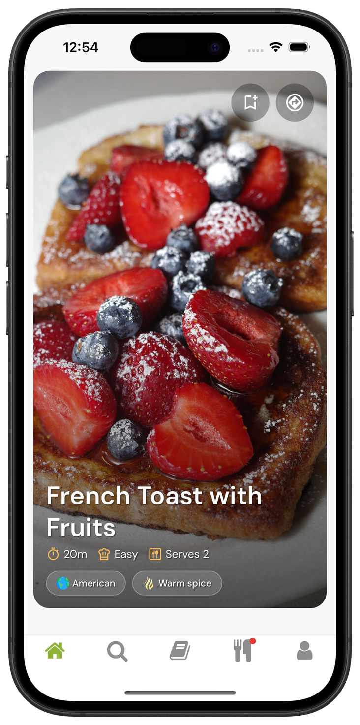 Mealscout home screen